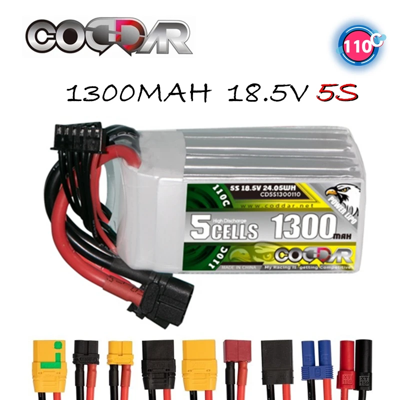 Аккумуляторная батарея CODDAR 5s Lipo 110C 1300 мАч 18,5 в Lipo с разъемом XT60 для радиоуправляемого FPV гоночного дрона квадрокоптера хобби гоночного
Аккумуляторная батарея CODDAR 5s Lipo 110C 1300 мАч 18,5 в Lipo с разъемом XT60 для радиоуправляемого FPV гоночного дрона квадрокоптера хобби гоночного