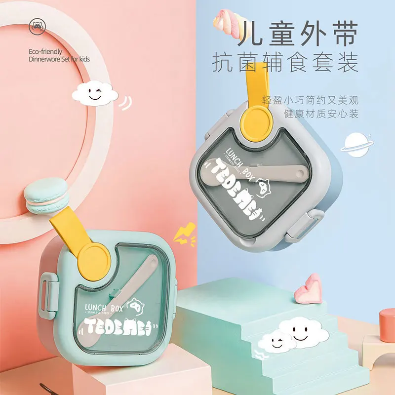 304 stainless steel children's heat preservation bowl baby auxiliary food bowl spoon scissors tableware set lunch box for kids
304 stainless steel children's heat preservation bowl baby auxiliary food bowl spoon scissors tableware set lunch box for kids