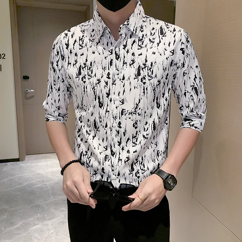 Рубашка мужская летняя с полурукавами и цветочным принтом, размеры до 3XL
Рубашка мужская летняя с полурукавами и цветочным принтом, размеры до 3XL