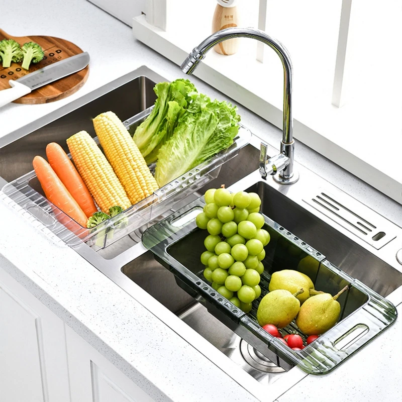 Expandable Sink Strainer Vegetable Fruit Drain Basket Space Saving Organizer for Home Kitchen Sponge Chopsticks
Expandable Sink Strainer Vegetable Fruit Drain Basket Space Saving Organizer for Home Kitchen Sponge Chopsticks