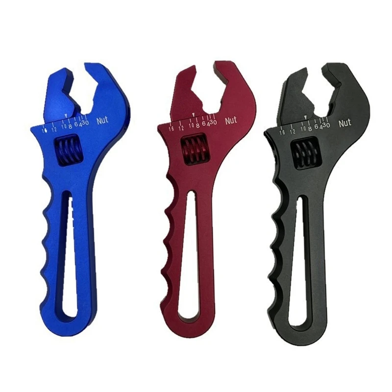 Portable AN Hose Fitting Adjustable Wrench Spanner Lightweight Aluminum 3AN-16AN
Portable AN Hose Fitting Adjustable Wrench Spanner Lightweight Aluminum 3AN-16AN