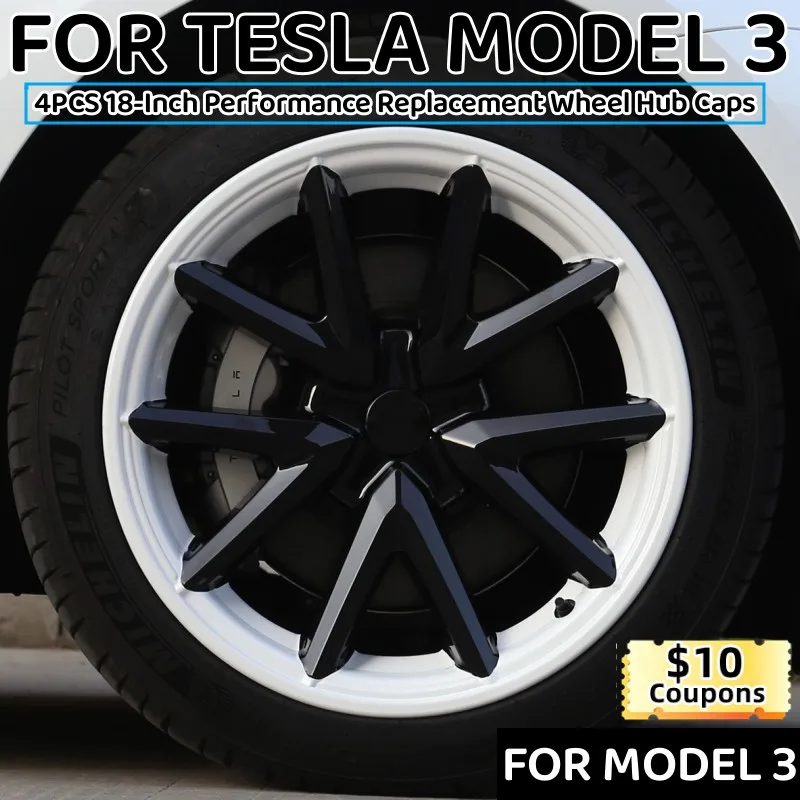 4PCS 18Inch Wheel Caps For Tesla Model 3 2020-2023 Hub Cap Performance Replacement Full Rim Cover Hubcap Decorative Accessories
4PCS 18Inch Wheel Caps For Tesla Model 3 2020-2023 Hub Cap Performance Replacement Full Rim Cover Hubcap Decorative Accessories