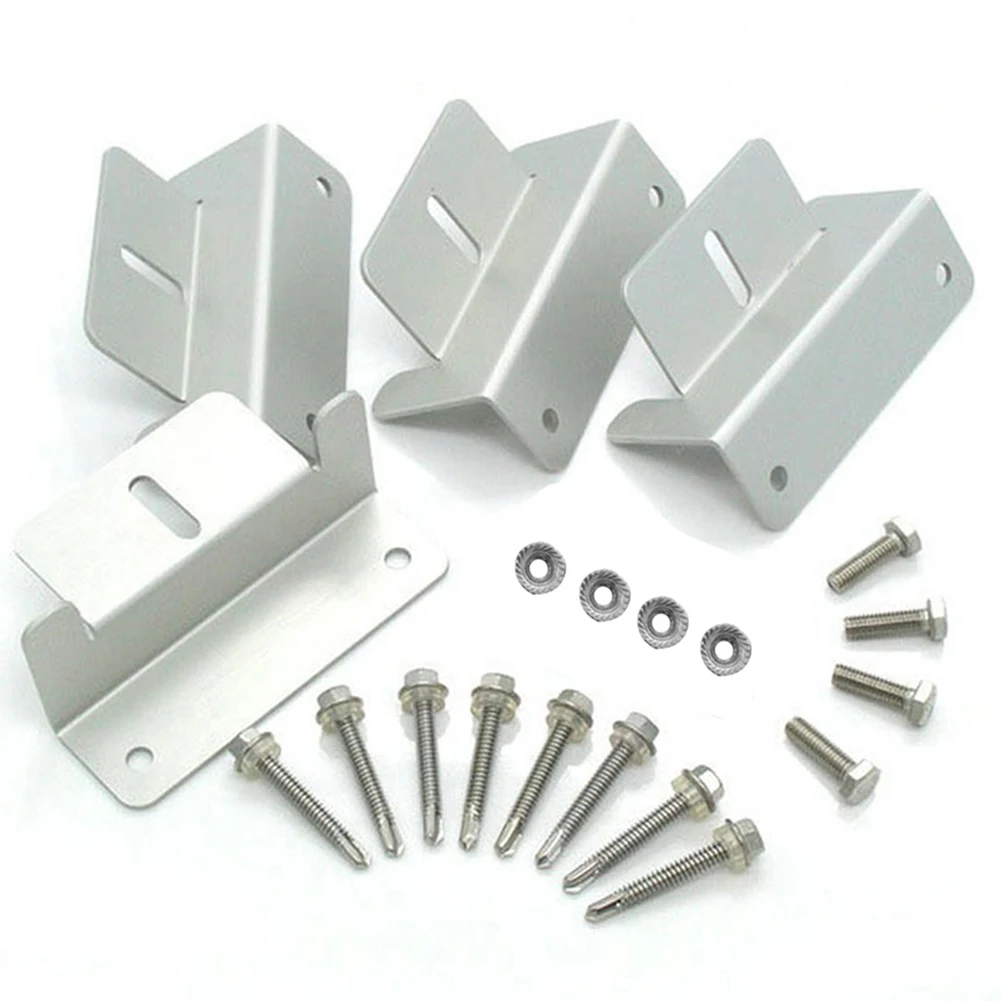 4/8 Sets Solar Panel Z Style Aluminum Brackets Nuts Bolts Washers For Solar RV Mount Yach Caravans Boats Mounting Brackets
4/8 Sets Solar Panel Z Style Aluminum Brackets Nuts Bolts Washers For Solar RV Mount Yach Caravans Boats Mounting Brackets