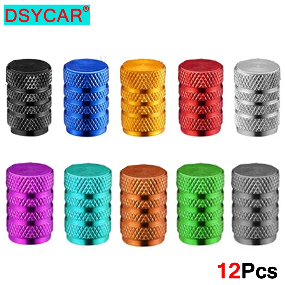 DSYCAR 12Pcs Tire Valve Stem Caps, Aluminum Alloy Valve Cover General Purpose Cars, Trucks, Motorcycles and Bicycles
DSYCAR 12Pcs Tire Valve Stem Caps, Aluminum Alloy Valve Cover General Purpose Cars, Trucks, Motorcycles and Bicycles