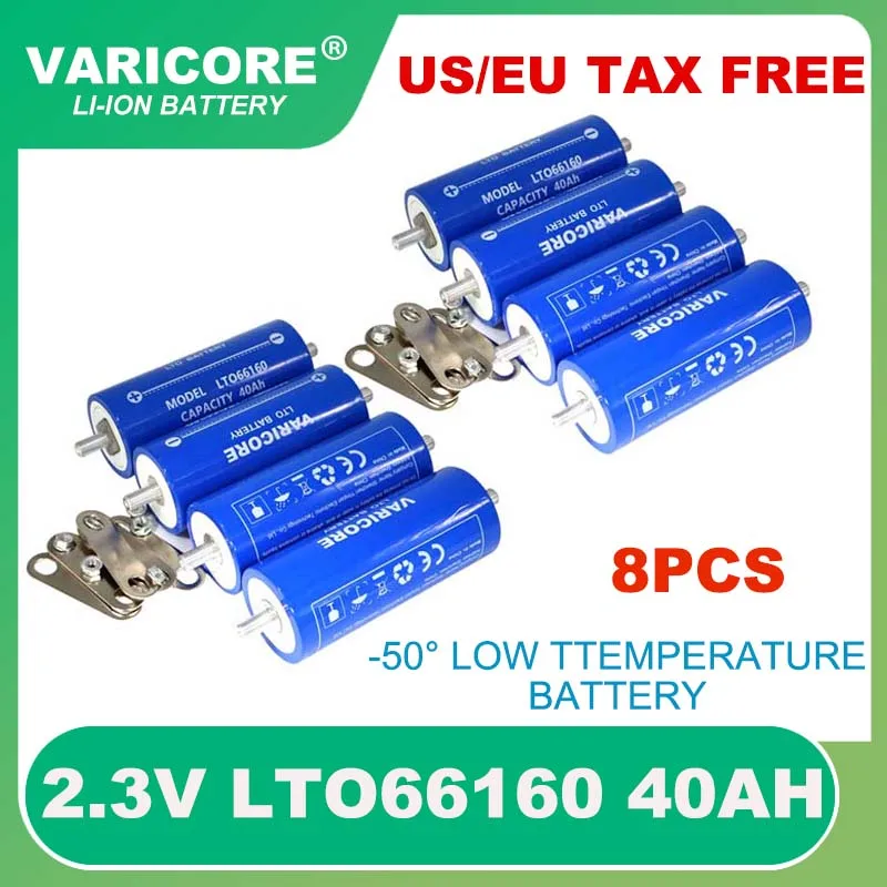 8 шт. оригинальный аккумулятор 2,3 в 40 Ач LTO66160 10C разряд DIY 12 в 24 В низкотемпературный устойчивый литий-титанатный аккумулятор без налогов
8 шт. оригинальный аккумулятор 2,3 в 40 Ач LTO66160 10C разряд DIY 12 в 24 В низкотемпературный устойчивый литий-титанатный аккумулятор без налогов