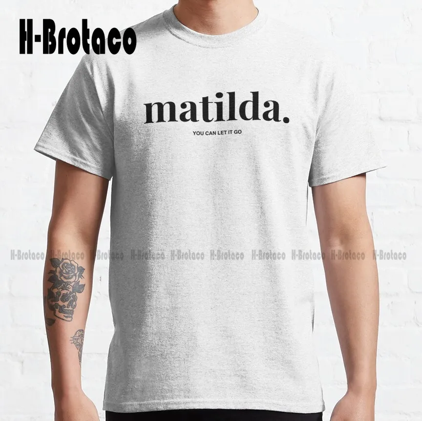 Классическая мужская футболка с надписью «Let It Go ~ Matilda», модная летняя футболка из дышащего хлопка в стиле унисекс
Классическая мужская футболка с надписью «Let It Go ~ Matilda», модная летняя футболка из дышащего хлопка в стиле унисекс