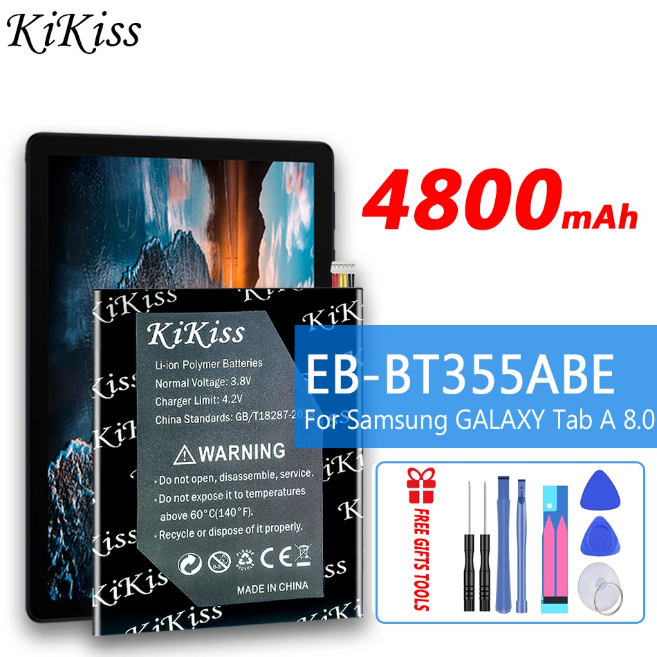 4800mAh Tablet Battery EB-BT355ABE For Samsung GALAXY Tab A 8.0 T355C GALAXY Tab5 SM-T355 SM-T350 SM-P350 P355C SM-P355M T355
4800mAh Tablet Battery EB-BT355ABE For Samsung GALAXY Tab A 8.0 T355C GALAXY Tab5 SM-T355 SM-T350 SM-P350 P355C SM-P355M T355