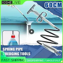 Drainage Cleaner Tools Household Snake Spring Pipeline Blockage Remover Multifunctional Kitchen Sewer Pipe Cleaning Accessories