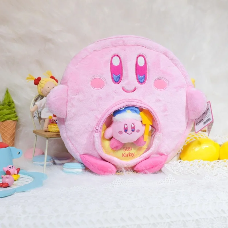 Kawaii Kirby Anime series Kirby soft plush cute Fashion creative girl heart shoulders backpack doll schoolbag girl holiday gift
Kawaii Kirby Anime series Kirby soft plush cute Fashion creative girl heart shoulders backpack doll schoolbag girl holiday gift