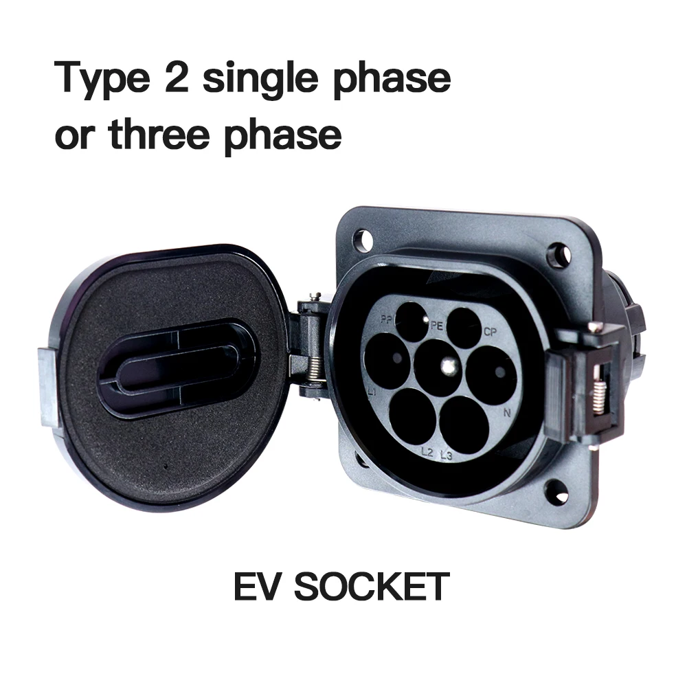 Electric Vehicle Charging Adapter EV Charger Cable 16A 32A EVSE Side Type 2 IEC 62196-2 Socket
Electric Vehicle Charging Adapter EV Charger Cable 16A 32A EVSE Side Type 2 IEC 62196-2 Socket