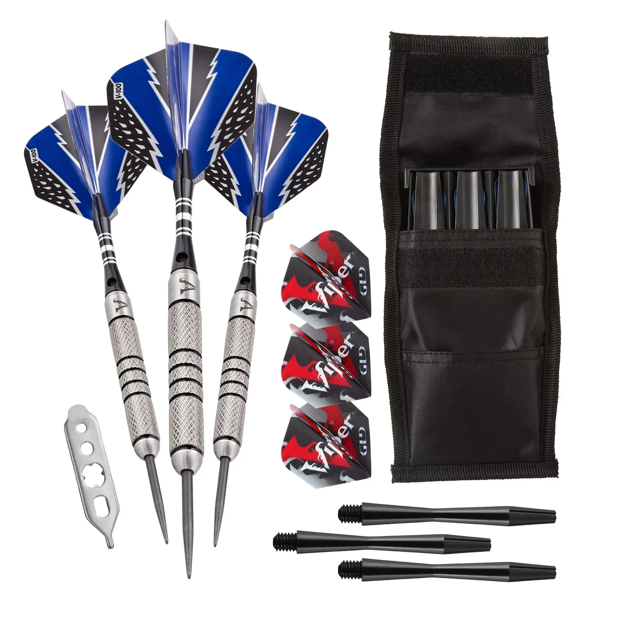 Cold Steel Tungsten Steel Tip Darts 24 Grams and Casemaster Single Black Dart Case
Cold Steel Tungsten Steel Tip Darts 24 Grams and Casemaster Single Black Dart Case