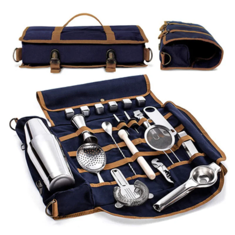 Canvas Toolkit Pack Bar Cocktail Shaker Set Storage Bag Bar Tool Bag Mixology Bag Professional Bartender Bag Empty Bag
Canvas Toolkit Pack Bar Cocktail Shaker Set Storage Bag Bar Tool Bag Mixology Bag Professional Bartender Bag Empty Bag
