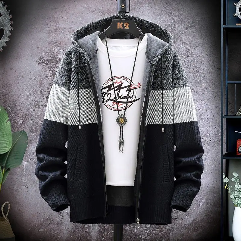 Мужские свитера, корейские толстые свитера, мужской вязаный кардиган, Женская куртка 2022 с капюшоном и бархатной вставкой на осень
Мужские свитера, корейские толстые свитера, мужской вязаный кардиган, Женская куртка 2022 с капюшоном и бархатной вставкой на осень