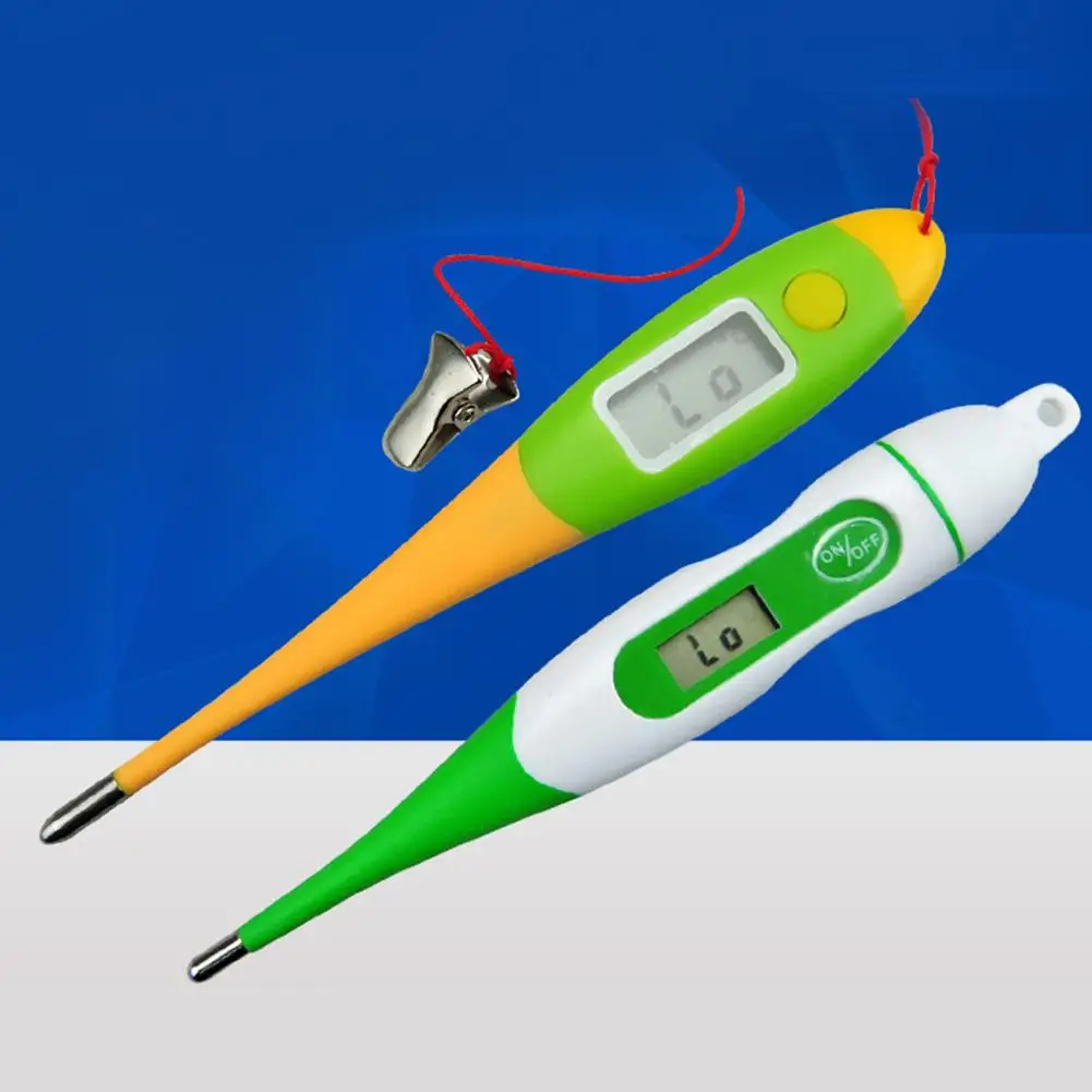 

1PCS Pet Canine Cat Electronic Thermometer For Veterinary Use Soft Probe Rectal Measuring Instrument Clinic Pig Cattle Sheep