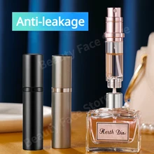 5ml Perfume Atomizer Portable Liquid Container For Cosmetics Traveling Mini Aluminum Spray Alcochol Empty Refillable Bottle