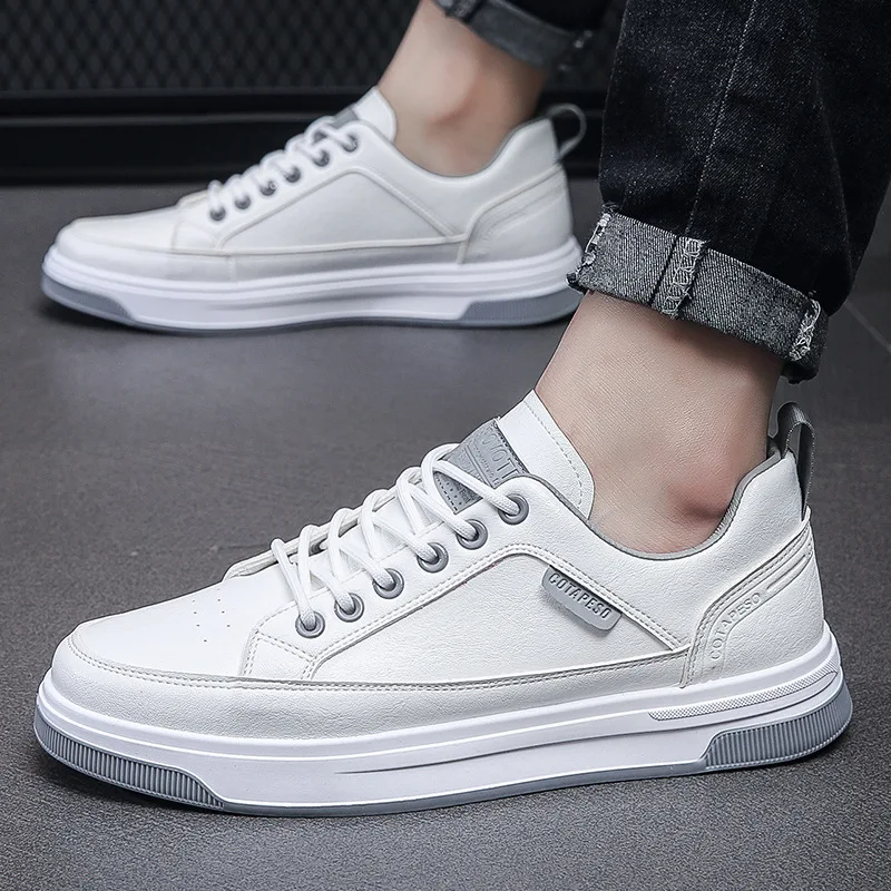 Black White Sneakers Men Outdoor Casual Sneaker Leather Sports Skateboard Shoes for Man Youth Soft Comfort Trendy Walk Sneakers
Black White Sneakers Men Outdoor Casual Sneaker Leather Sports Skateboard Shoes for Man Youth Soft Comfort Trendy Walk Sneakers