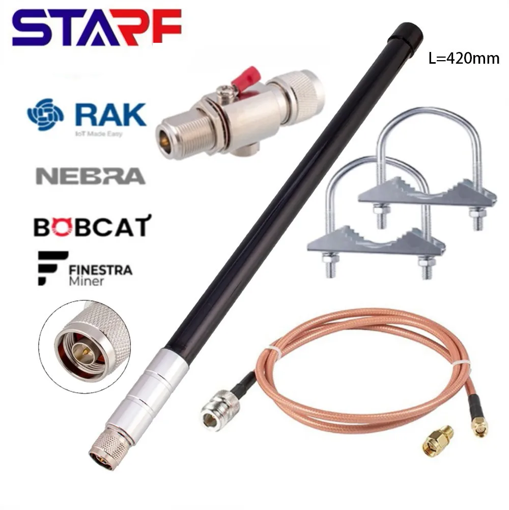 9 DBi LORA Antenna N-Male RAK Wireless Aerial Helium Bobcat Sensecap M1 HNT 860-930Mhz Outdoor LTE Long-distance Receiving
9 DBi LORA Antenna N-Male RAK Wireless Aerial Helium Bobcat Sensecap M1 HNT 860-930Mhz Outdoor LTE Long-distance Receiving