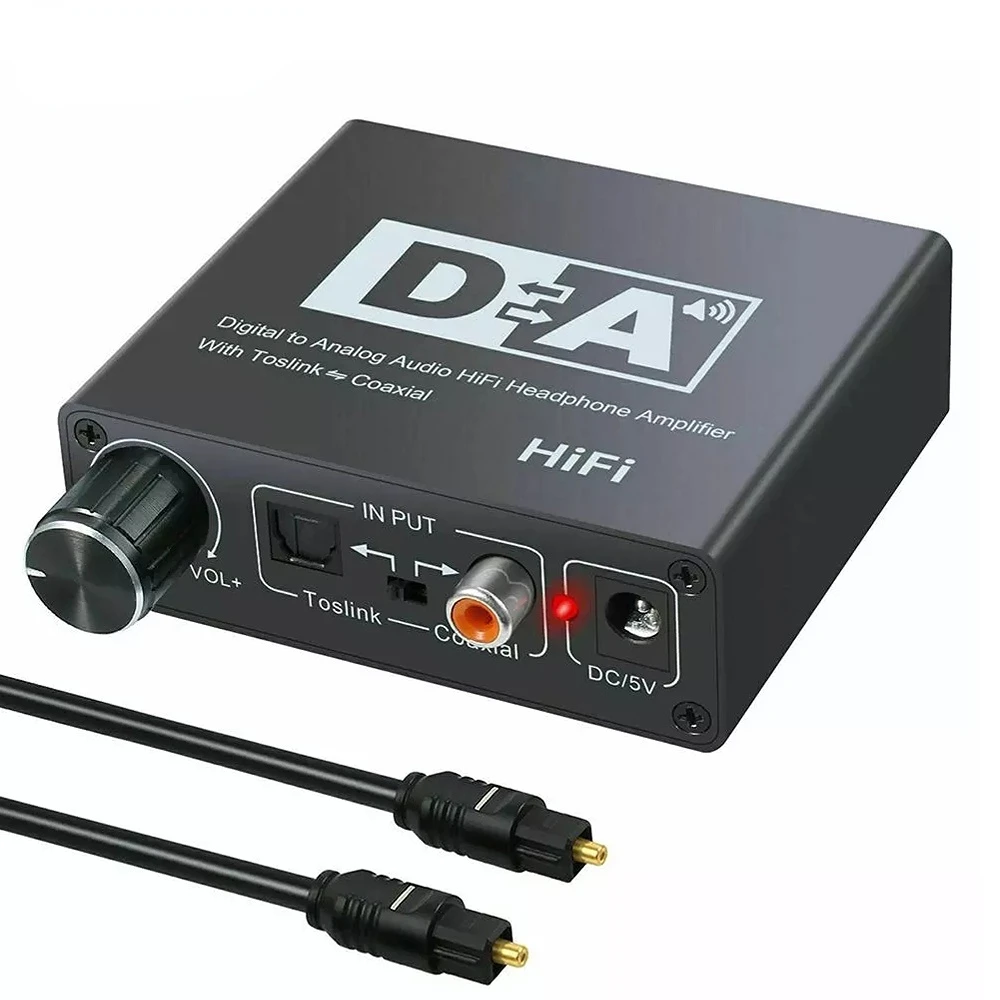 DAC Amp Digital To Analog Audio Converter RCA 3.5mm Headphone Amplifier Toslink Optical Coaxial Output Portable dac 24bit
DAC Amp Digital To Analog Audio Converter RCA 3.5mm Headphone Amplifier Toslink Optical Coaxial Output Portable dac 24bit