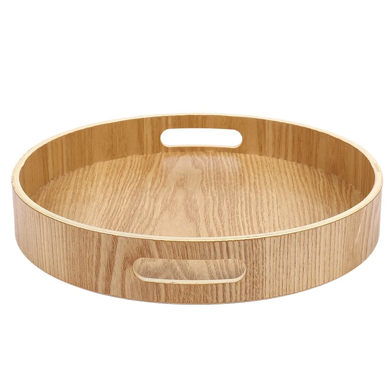 5X Round Serving Bamboo Wooden Tray For Dinner Trays Tea Bar Breakfast Food Container Handle Storage Tray 2
5X Round Serving Bamboo Wooden Tray For Dinner Trays Tea Bar Breakfast Food Container Handle Storage Tray 2