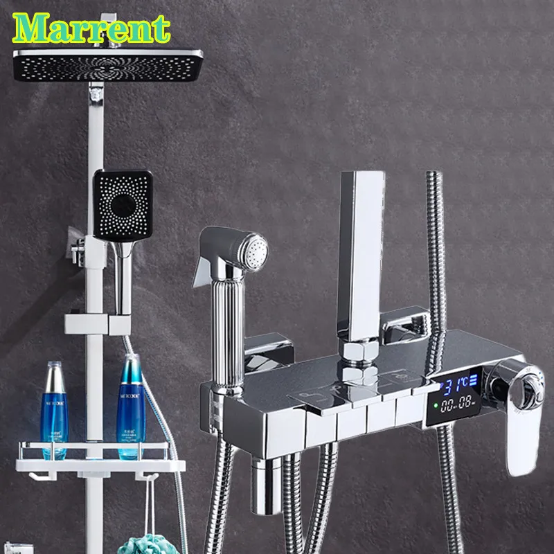 Chrome Digital Piano Shower Set Rainfall Thermostatic Bathroom Shower Suit Sprinkler Quality Brass Piano Digital Bath Shower Set
Chrome Digital Piano Shower Set Rainfall Thermostatic Bathroom Shower Suit Sprinkler Quality Brass Piano Digital Bath Shower Set