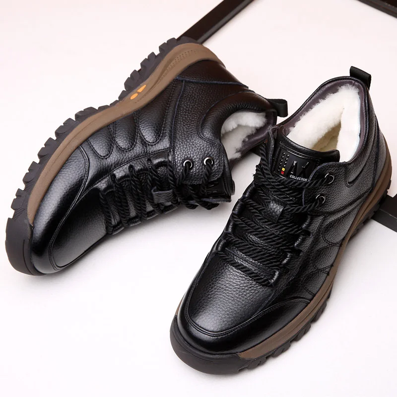 New Men's high-quality winter Pop fur winter shoes with wool to keep warm snow boots outdoor non-slip hiking climbing shoes
New Men's high-quality winter Pop fur winter shoes with wool to keep warm snow boots outdoor non-slip hiking climbing shoes