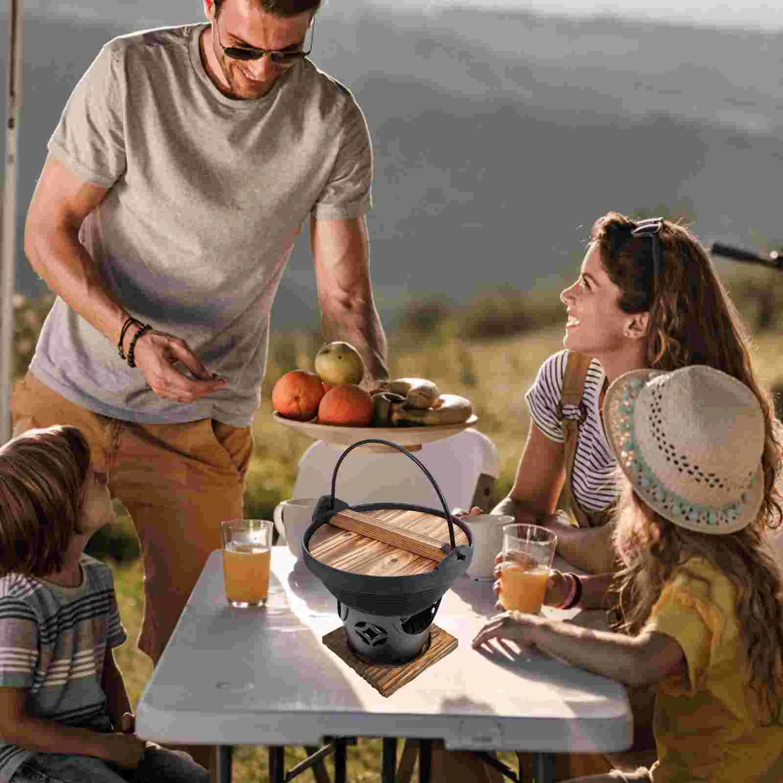 Pot Soup Iron Shabu Hot Cast Cooking Stick Non Cookware Outdoor Sukiyaki Single Bbq Thread Screw Serving Barbecue A 
Pot Soup Iron Shabu Hot Cast Cooking Stick Non Cookware Outdoor Sukiyaki Single Bbq Thread Screw Serving Barbecue A