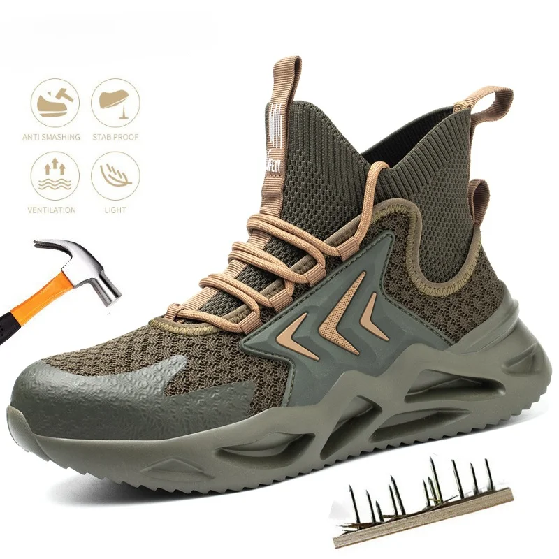 Mens Safety Work Shoes Indestructible Air Cushion Sneakers Anti-smash Puncture Resistant Steel Toe Winter Boots safety shoes
Mens Safety Work Shoes Indestructible Air Cushion Sneakers Anti-smash Puncture Resistant Steel Toe Winter Boots safety shoes
