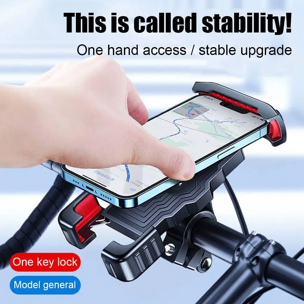 Bicycle Phone Mount 360 View Universal Motorcycle Phone Holder For 4.7-7 Inch Cell Phone Stand Shockproof Bike Phone Holder
Bicycle Phone Mount 360 View Universal Motorcycle Phone Holder For 4.7-7 Inch Cell Phone Stand Shockproof Bike Phone Holder