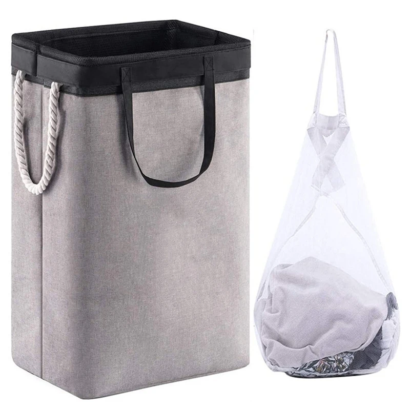 Laundry Basket Household Sundries Storage Bag Detachable Bracket Foldable Dirty Clothes Storage Basket With Mesh Bag
Laundry Basket Household Sundries Storage Bag Detachable Bracket Foldable Dirty Clothes Storage Basket With Mesh Bag