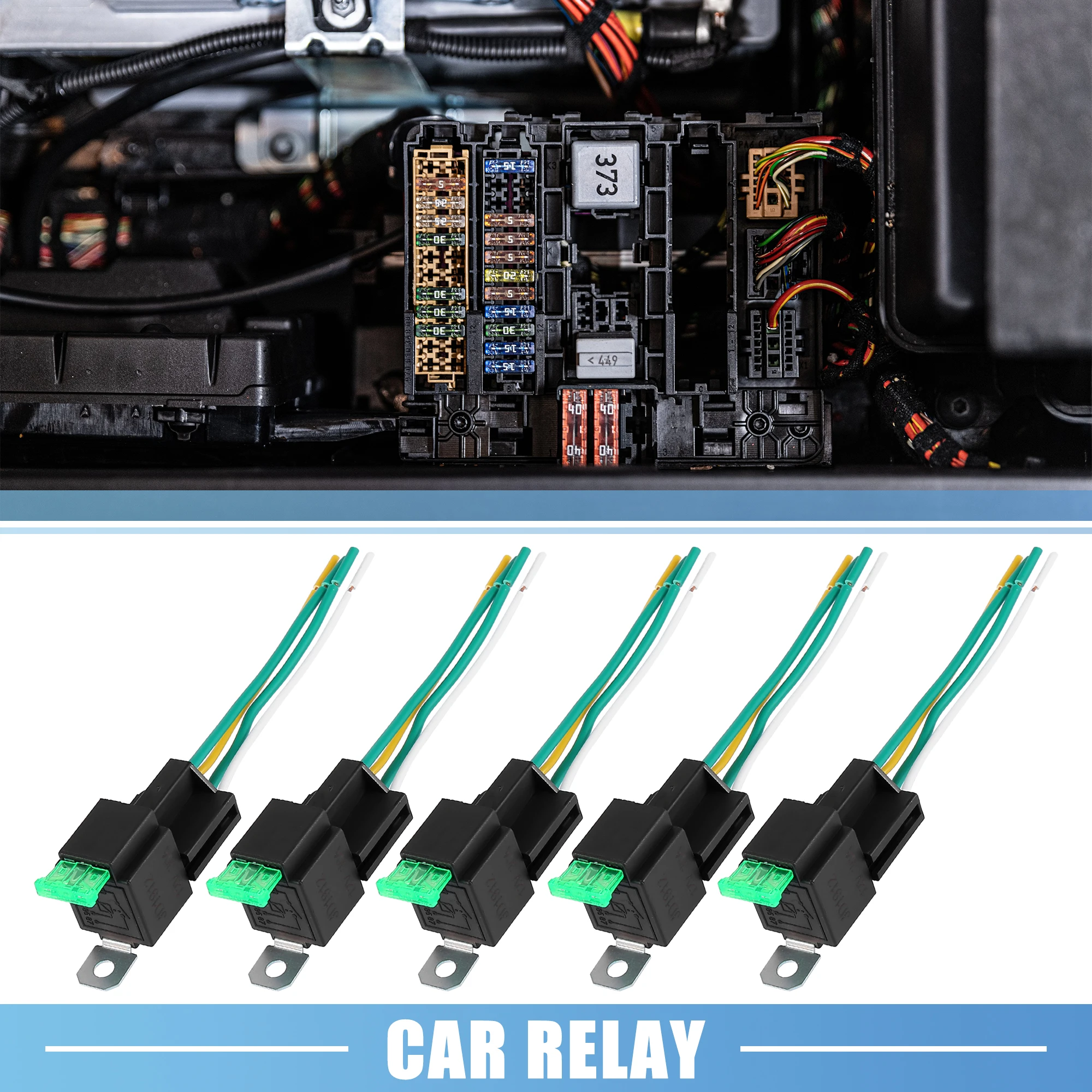 X Autohaux 5 Pcs 4 Pin Universal Car Vehicle Motor Fuse Relay Switch Power JD1912 DC12V 30AAutomotive With Relay Socket
X Autohaux 5 Pcs 4 Pin Universal Car Vehicle Motor Fuse Relay Switch Power JD1912 DC12V 30AAutomotive With Relay Socket