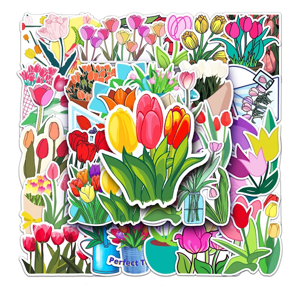 10/30/50PCS Cartoon Tulip Small Fresh Flower Graffiti Sticker Refrigerator Luggage Skateboard Notebook Computer Wholesale
10/30/50PCS Cartoon Tulip Small Fresh Flower Graffiti Sticker Refrigerator Luggage Skateboard Notebook Computer Wholesale