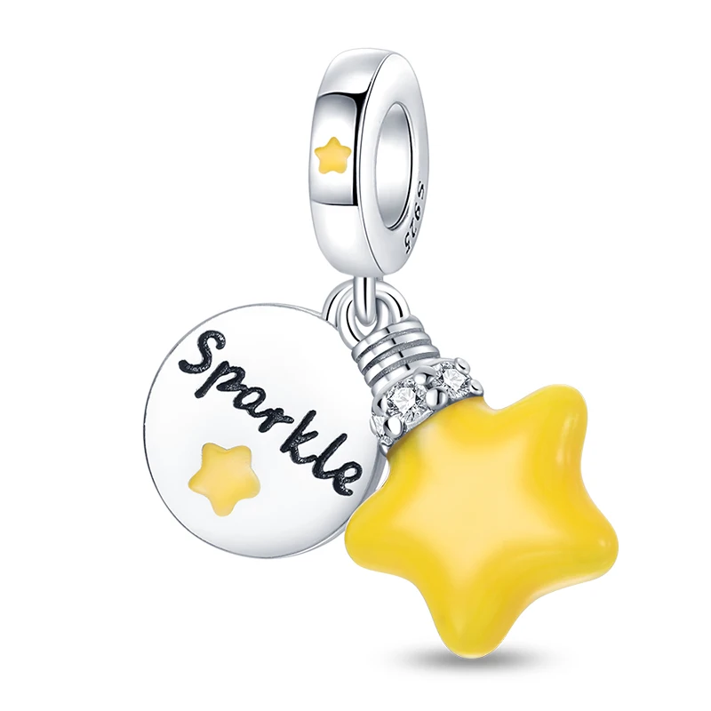 Fit Original Pandora Bracelet&Bangle 925 Sterling Silver Glowing yellow stars at night Charms For Women DIY Bead Fashion Jewelry
Fit Original Pandora Bracelet&Bangle 925 Sterling Silver Glowing yellow stars at night Charms For Women DIY Bead Fashion Jewelry