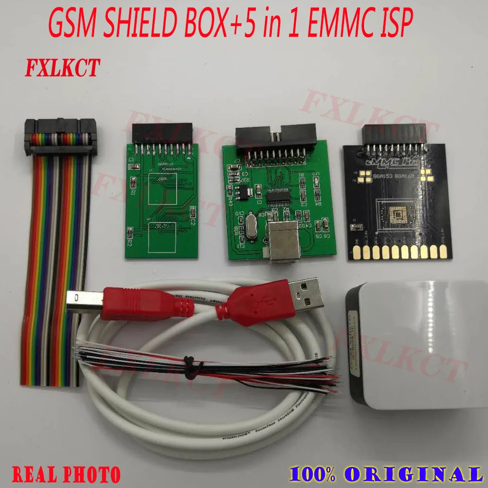Новейшая оригинальная коробка GSM SHIELD + 5 в 1 EMMC адаптер Ремонт Imei сброс Google аккаунт
Новейшая оригинальная коробка GSM SHIELD + 5 в 1 EMMC адаптер Ремонт Imei сброс Google аккаунт