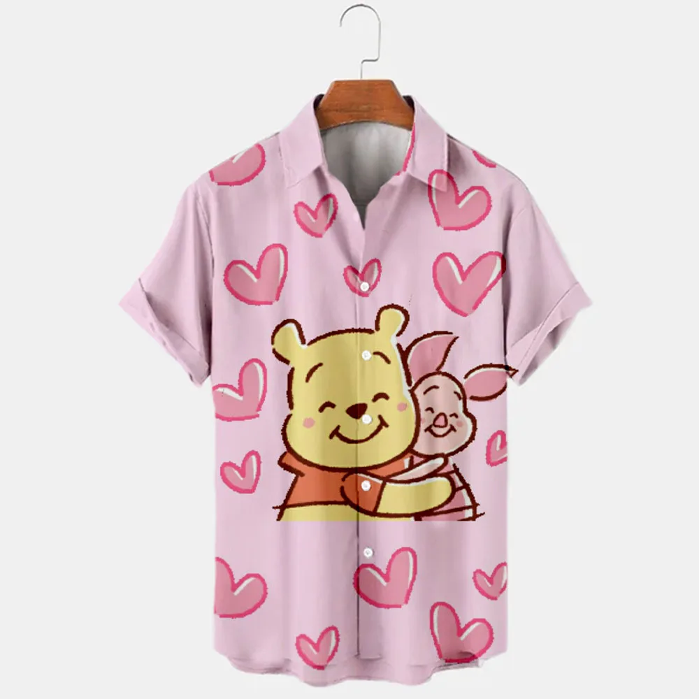 2022 New Summer Disney Brand Winnie The Pooh Kawaii Boys Shirts Cartoon Casual 3D Printed Short Sleeve Lapel Shirts Men's Tops
2022 New Summer Disney Brand Winnie The Pooh Kawaii Boys Shirts Cartoon Casual 3D Printed Short Sleeve Lapel Shirts Men's Tops