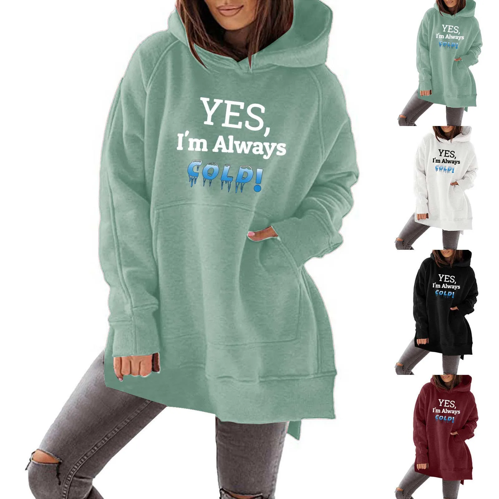 Ladies Long Sleeve Hooded Cool Style Casual Oversize Sweatshirt For Women Zip Up Casual Sweatshirts Loose Womens Clothes
Ladies Long Sleeve Hooded Cool Style Casual Oversize Sweatshirt For Women Zip Up Casual Sweatshirts Loose Womens Clothes