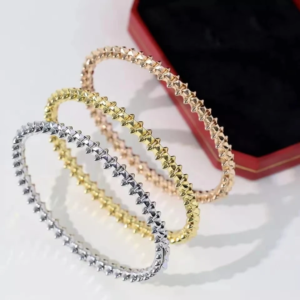 Fashion Jewelry Popular Famous Classic Brand European Luxury Ladies Accessories Label Rivet Rose Gold Bracelet Party
Fashion Jewelry Popular Famous Classic Brand European Luxury Ladies Accessories Label Rivet Rose Gold Bracelet Party
