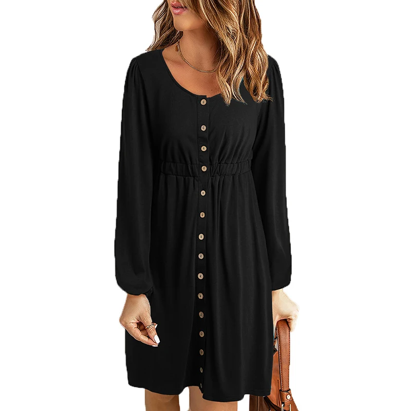 Dress for Women Autumn New Solid Color Ins Dress Short Dress Sexy Long Sleeve Ladies Button Top Fashion Coat
Dress for Women Autumn New Solid Color Ins Dress Short Dress Sexy Long Sleeve Ladies Button Top Fashion Coat