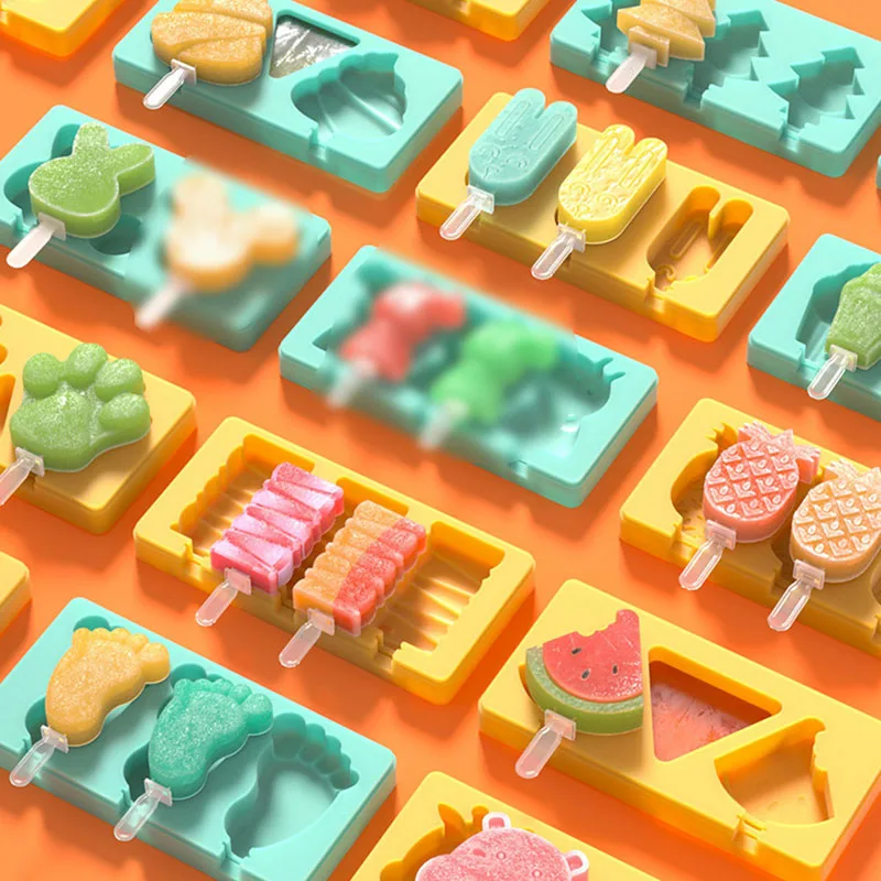 Silicone Ice Cream Mold DIY Homemade Sicle Moulds Freezer Small Size Ice Tray Handmade Popsicle Molds Freezer 
Silicone Ice Cream Mold DIY Homemade Sicle Moulds Freezer Small Size Ice Tray Handmade Popsicle Molds Freezer