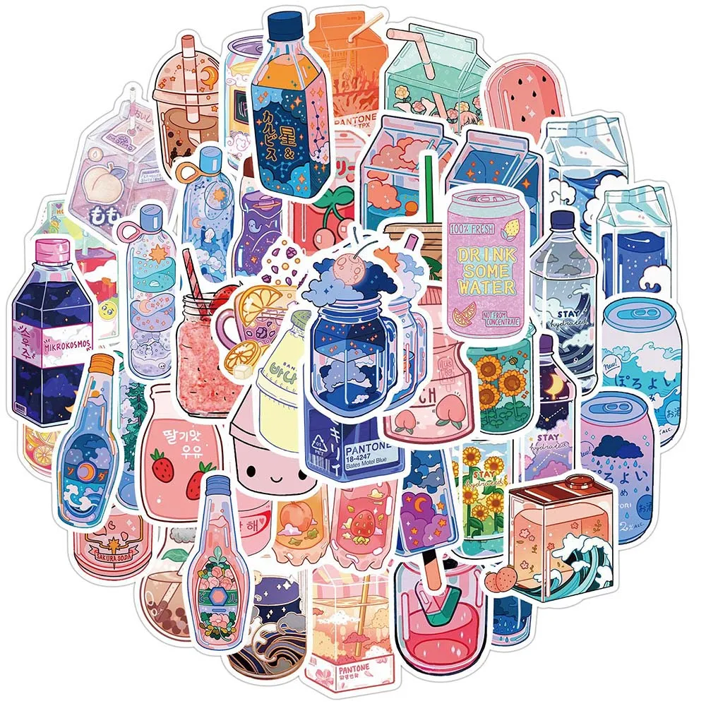 10/50 Pcs Ins Flavored Drinks Stickers Graffiti DIY Waterproof Pencil Case Computer Scrapbooking Luggage Decal Decoration
10/50 Pcs Ins Flavored Drinks Stickers Graffiti DIY Waterproof Pencil Case Computer Scrapbooking Luggage Decal Decoration