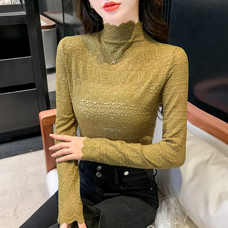 Ladies Lace Hollowed Out See-through T Shirts Blouse Women Clothing Womens Tops Female Girls Casual Basic Clothes BPy6533
Ladies Lace Hollowed Out See-through T Shirts Blouse Women Clothing Womens Tops Female Girls Casual Basic Clothes BPy6533