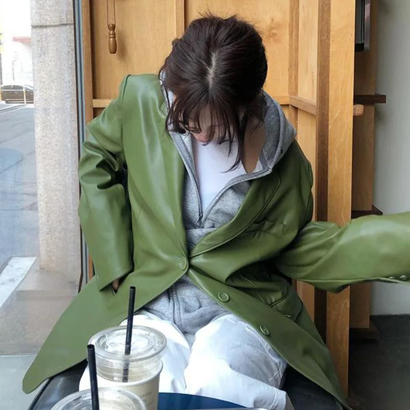 Women Casual High Street Women's Moto Biker Jacket 2022 Pockets Harajuku Y2K Loose OL Suit Jacket Korean Fashion Leather Jacket
Women Casual High Street Women's Moto Biker Jacket 2022 Pockets Harajuku Y2K Loose OL Suit Jacket Korean Fashion Leather Jacket