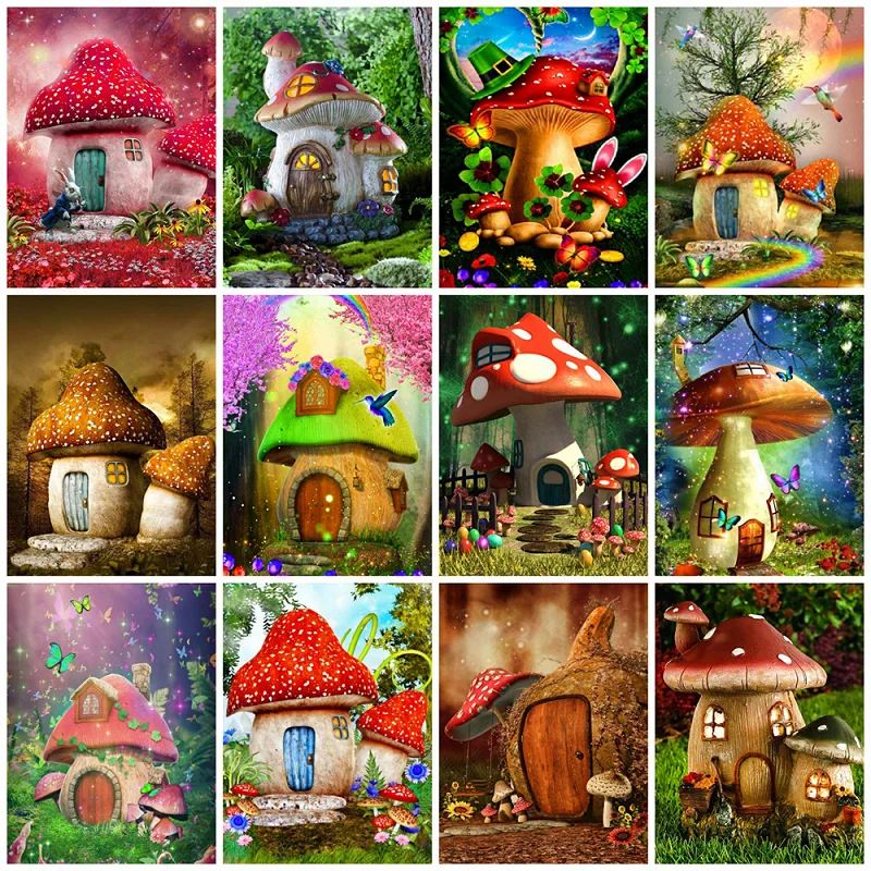 DIY 5D Diamond Painting Cartoon Mushroom House Diamond Embroidery Mosaic Rhinestone Drawing Home Decoration Handwork Unique Gift
DIY 5D Diamond Painting Cartoon Mushroom House Diamond Embroidery Mosaic Rhinestone Drawing Home Decoration Handwork Unique Gift