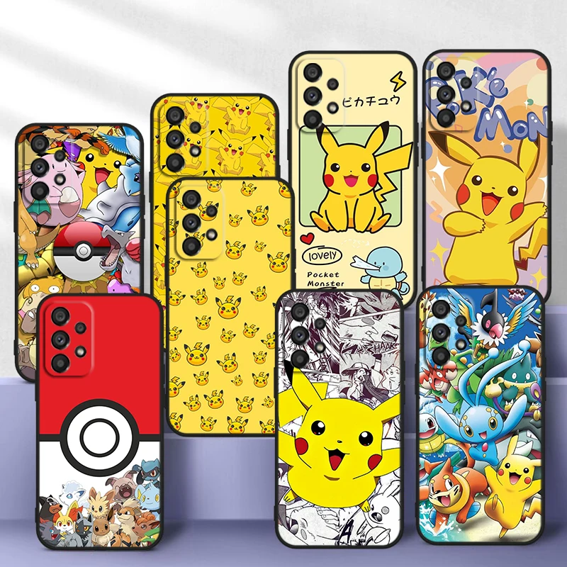 Pokemon Pikachu Cute For Samsung A14 A54 A34 A73 A53 A33 A23 A13 A32 A72 A52 A32 A22 A03 A02 Silicone Black Phone Case Fundas
Pokemon Pikachu Cute For Samsung A14 A54 A34 A73 A53 A33 A23 A13 A32 A72 A52 A32 A22 A03 A02 Silicone Black Phone Case Fundas