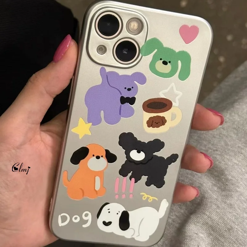 Clmj Plated Silver Cute Dog Phone Case For iPhone 11 12 Mini X XR XS Se 2020 7 8 Plus 13 Pro Max 14 Silicone Protective Cover
Clmj Plated Silver Cute Dog Phone Case For iPhone 11 12 Mini X XR XS Se 2020 7 8 Plus 13 Pro Max 14 Silicone Protective Cover