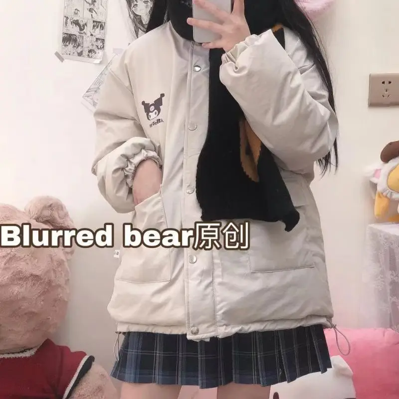 Sanrio Kuromi Cinnamoroll хлопковая стеганая куртка для девочек Kawai зимняя новая Двусторонняя плотная теплая куртка мультяшная универсальная стеганая...
Sanrio Kuromi Cinnamoroll хлопковая стеганая куртка для девочек Kawai зимняя новая Двусторонняя плотная теплая куртка мультяшная универсальная стеганая...