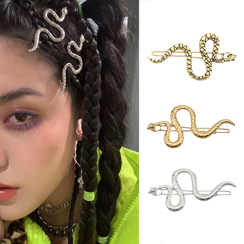 Metal Bangs Clip Punk Snake Barrettes Novelty Animal Hair Pins Non-Slip Hair Side Clips Creative Hairstyle Tool
Metal Bangs Clip Punk Snake Barrettes Novelty Animal Hair Pins Non-Slip Hair Side Clips Creative Hairstyle Tool