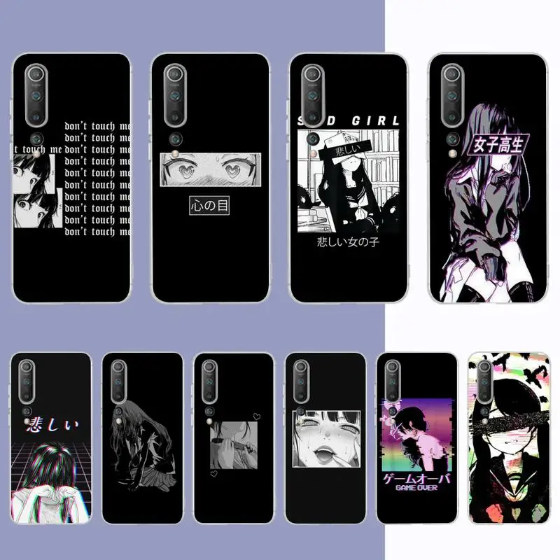 RuiCaiCa Sad Girl Japanese Anime Phone Case for Samsung S21 A10 for Redmi Note 7 9 for Huawei P30Pro Honor 8X 10i cover
RuiCaiCa Sad Girl Japanese Anime Phone Case for Samsung S21 A10 for Redmi Note 7 9 for Huawei P30Pro Honor 8X 10i cover