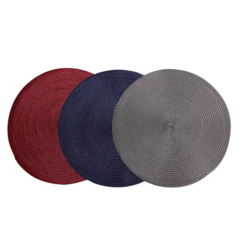 Dining Napkin Pads Round PP Plastic Weave Placemat Table Mats Non-Slip Heat Resistant Coaster Cushion Kitchen Party Decoration
Dining Napkin Pads Round PP Plastic Weave Placemat Table Mats Non-Slip Heat Resistant Coaster Cushion Kitchen Party Decoration