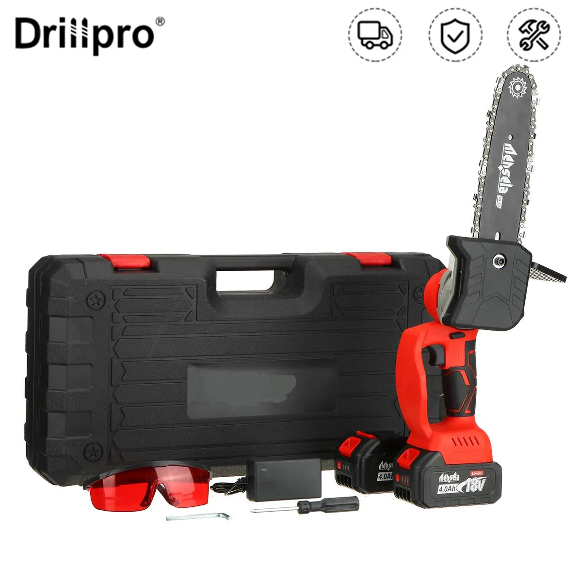 8 inch Cordless Electric Saw Chainsaw Brushless Motor Woodworking Logging Cutter Pruning Garden Tool For Makita 18V Battery
8 inch Cordless Electric Saw Chainsaw Brushless Motor Woodworking Logging Cutter Pruning Garden Tool For Makita 18V Battery