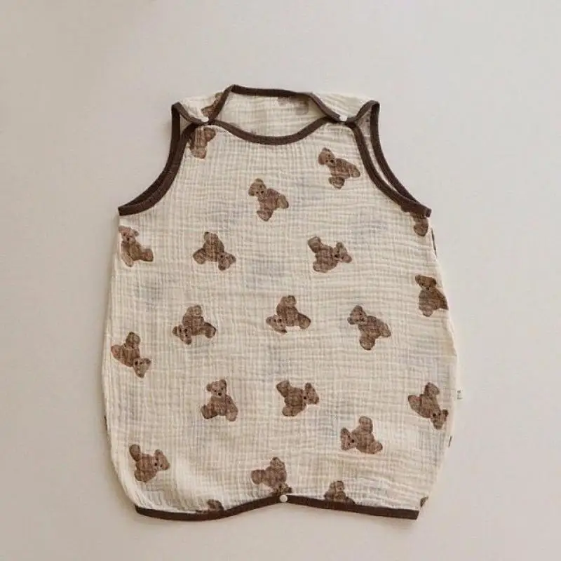 2022 Summer New Baby Sleeping Bag Vest Cartoon Bear Print Soft Cotton Pajamas Jumpsuit Toddler Infant Cotton Sleep Sack
2022 Summer New Baby Sleeping Bag Vest Cartoon Bear Print Soft Cotton Pajamas Jumpsuit Toddler Infant Cotton Sleep Sack